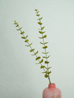 Pure Home + Living - Green Artificial Eucalyptus Flower Leaf - Single
