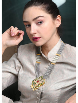 Odette - Grey Metal Necklace Set (Set of 2)