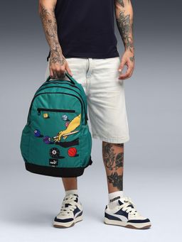 Puma - Unisex Green Printed Bts Backpack
