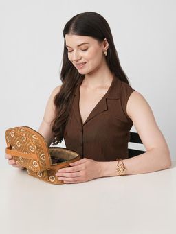 Caprese - Women Florida Tan Small Vanity Bag