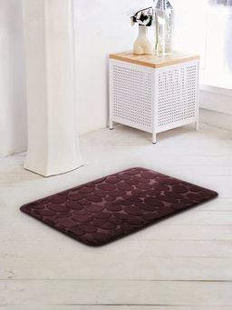Savya Home - Coral Fleece Fabric Bathroom Mat Brown