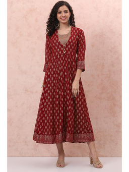 Rangriti - Red Printed Dress
