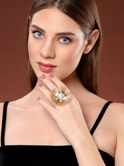 PANASH - White Brass Ring