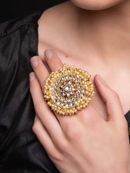 PANASH - White Brass Ring