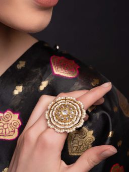 PANASH - White Brass Ring