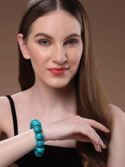 PANASH - Blue Brass Bracelet