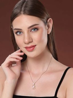 PANASH - Pink Brass Necklace