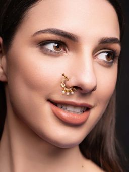 PANASH - White Brass Nose Ring