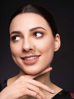 PANASH - Pink Brass Nose Ring