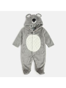 MINI KLUB - Unisex Grey Solid Sleep Suit