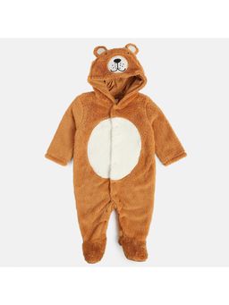 MINI KLUB - Unisex Brown Solid Sleep Suit