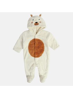MINI KLUB - Unisex Cream Solid Sleep Suit