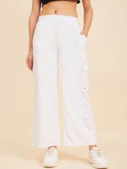 Sweet Dreams - Womens Solid White Sweatpant