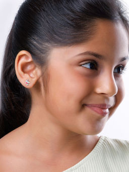 GIVA - 945 Silver Enchanting Unicorn Kids Earrings (4-8 Years)
