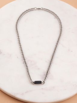Palmonas - Men Black Bolt Signature Cuban Necklace