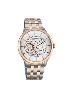 Titan - 90140KM01 - Silver Dial Analog Watch for Men