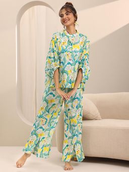 Libas - Multi-Color Floral Printed Night Suits