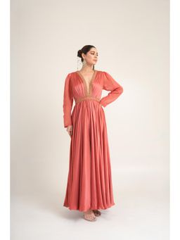 The Black Sheep Collective - Lexington Pink Anarkali Gown