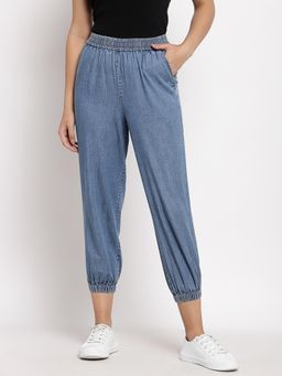 Ayrolane - Navy Blue Denim Jogger Pants