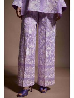 dash and dot - Purple Lavender Embroidered Pants