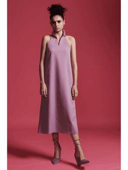 dash and dot - Pink Cutwork Midi Dress