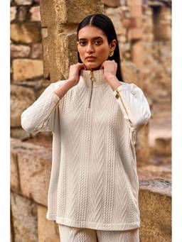 dash and dot - Ivory Ivory Knit Top