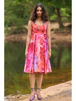 dash and dot - Multi-Color Floral Flare Dress