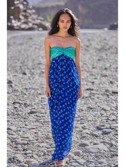 dash and dot - Multi-Color Bandhani Draped Dress