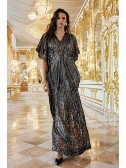 dash and dot - Multicolour Sequin Kaftan