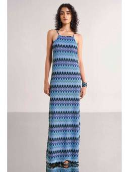 dash and dot - Multi-Color Crochet Knit Maxi Dress