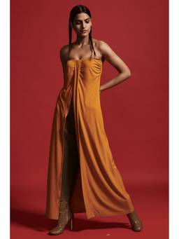 dash and dot - Women Orange Strapless Top