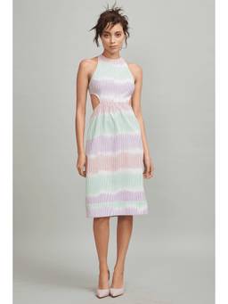 dash and dot - Multi-Color Detached Back Dress
