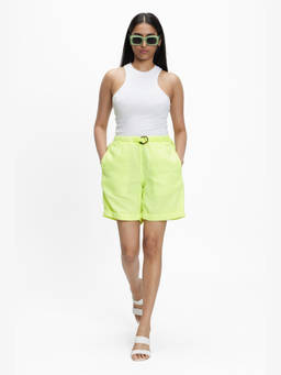 TERRA LUNA - Seasee Yellow Linen Shorts