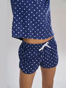 TERRA LUNA - Capri Blue Khadi Shorts