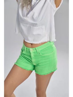 TERRA LUNA - Cancun Green Khadi Solid Short