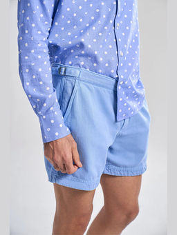TERRA LUNA - Nevis Blue Khadi Shorts