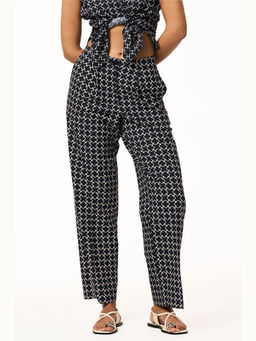 TERRA LUNA - Delphi Monogram Black Printed Trouser