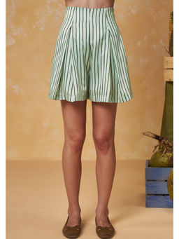 Muvazo - Pinstripe Breeze Stripes Shorts