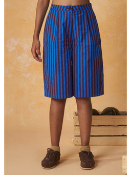 Muvazo - Royal Marina Stripe Long Shorts