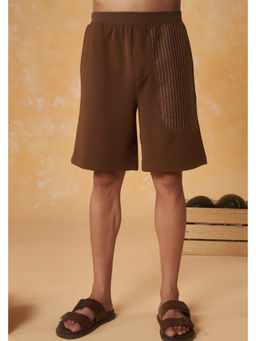 Muvazo - Linear Detail Browm Plain Short
