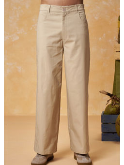 Muvazo - Restee Beige Polyester Pants