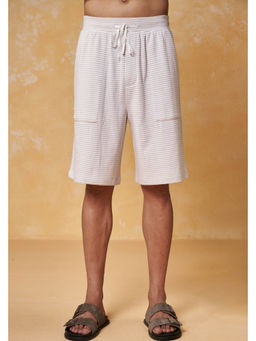 Muvazo - Parallel Knit Stripes Shorts