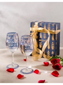 Fabindia - Blue Glass Gulmohar Goblets