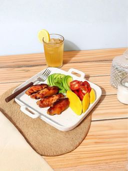 Smokey Cocktail - Vintage Serving Platter - Red