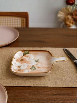 Smokey Cocktail - Blossom Breeze Floral Serveware - B Brown