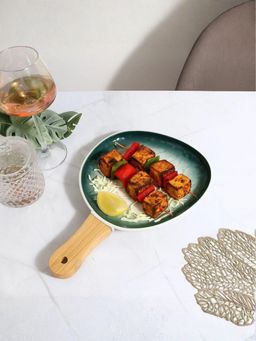 Smokey Cocktail - Ombre Serving Platter - Oval Green