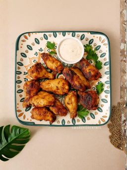 Smokey Cocktail - Square Serving Mandala Platter -