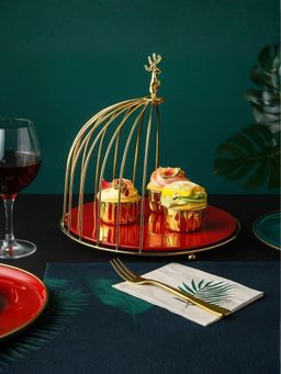 Smokey Cocktail - Corral One-Tier Stand - Red