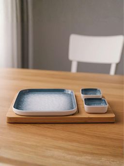 Smokey Cocktail - Ombre Serving Platter - Blue