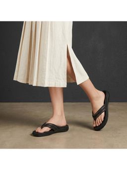 ZELION - Black Women Round Toe Sandals